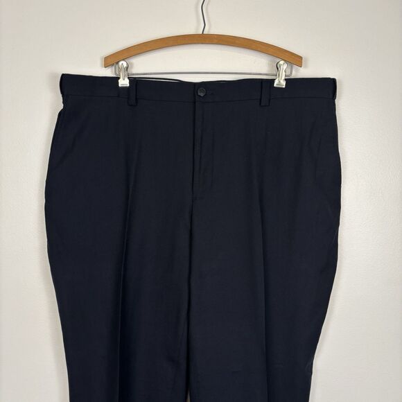 VTG LL Bean Suit Mens 52R Navy Blue 100% Wool Blazer and Comfort Waist Pants 44W - Picture 9 of 14